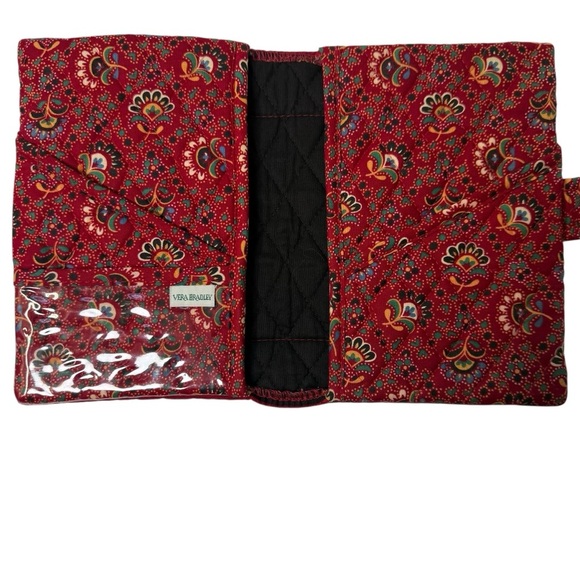 Vera Bradley Red and Green Patterned Wallet - Picture 6 of 9